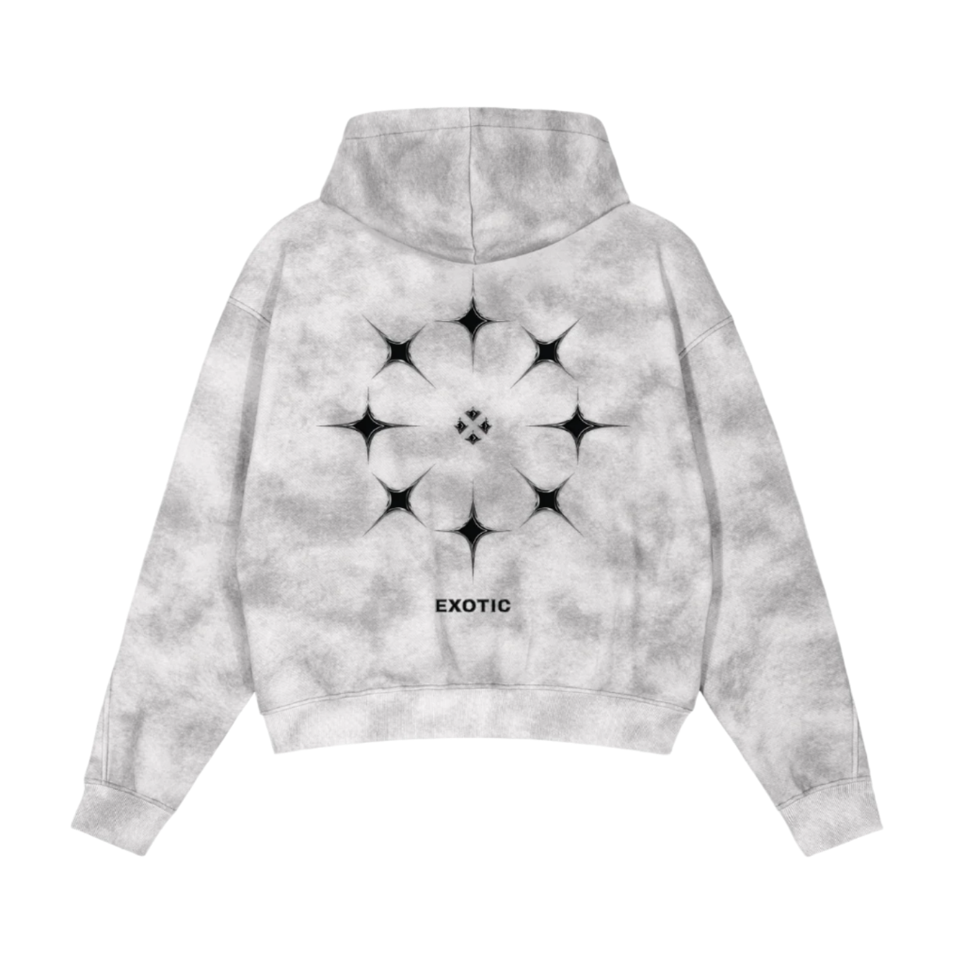 EXOTIC SNOW WASH 3STAR ZIP HOODIE