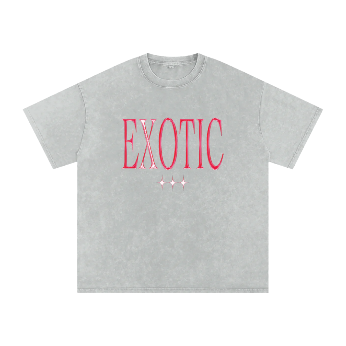 EXOTIC TRIBAL TEE GRAY/RED