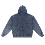 3STAR ZIP HOODIE ROYAL BLUE