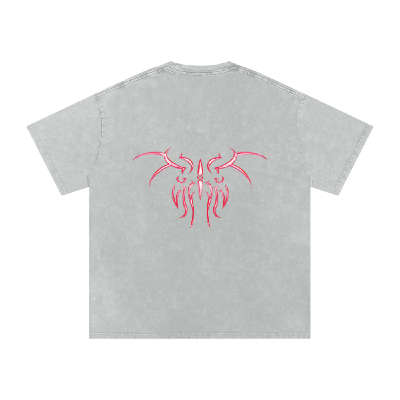 EXOTIC TRIBAL TEE GRAY/RED