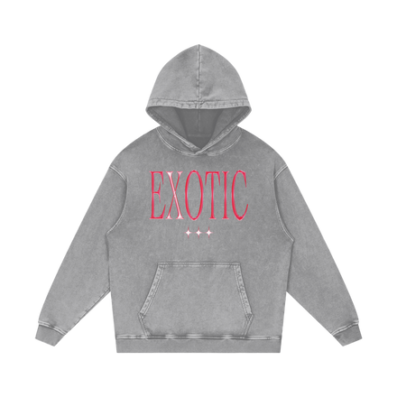 EXOTIC TRIBAL BUTTERFLY WASHED HOODIE