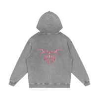 EXOTIC TRIBAL BUTTERFLY WASHED HOODIE