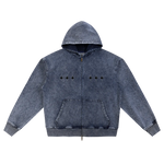 3STAR ZIP HOODIE ROYAL BLUE