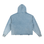 013® VINTAGE WASH HOODIE (BLUE)